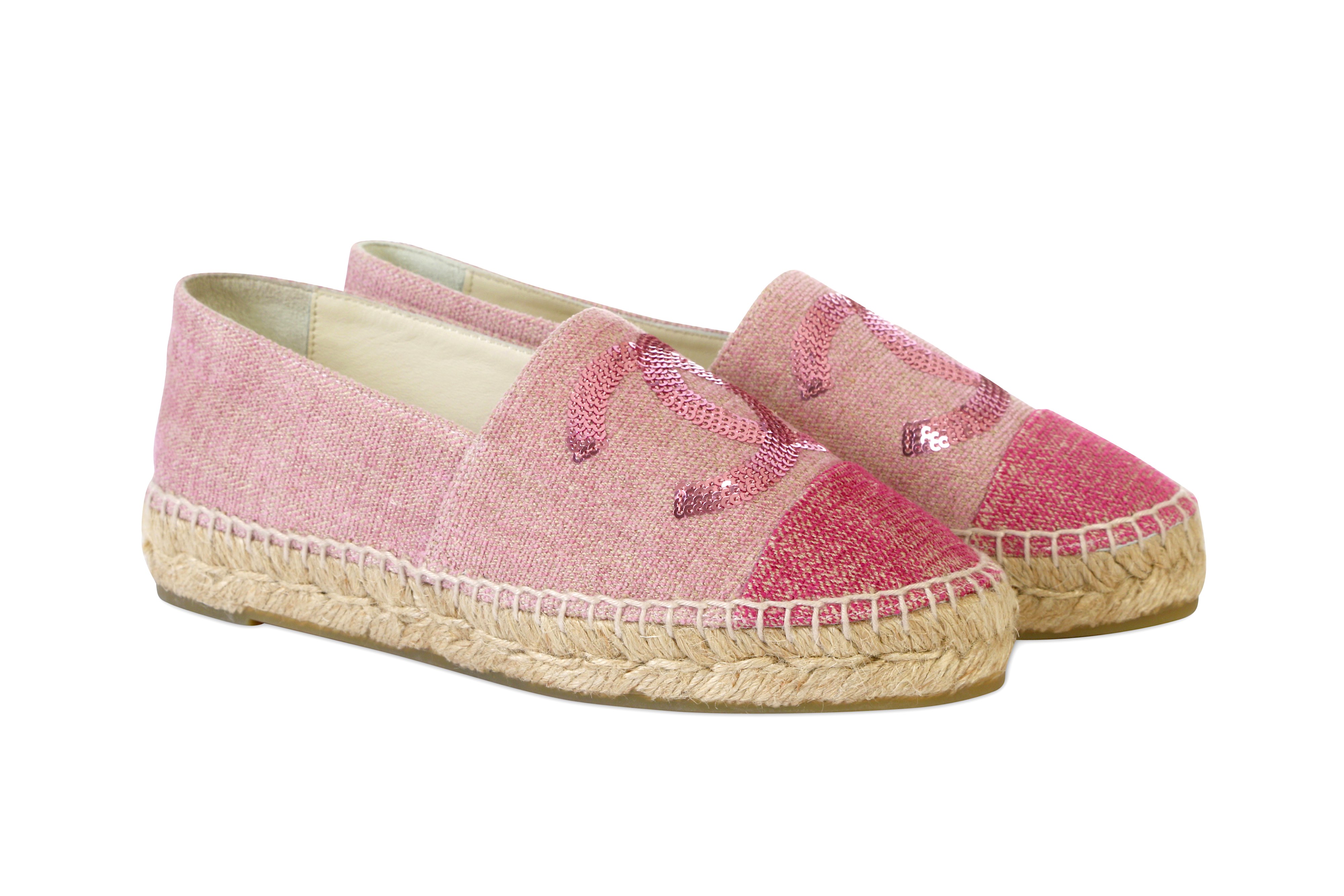 Chanel Pink Espadrilles