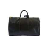 Louis Vuitton Black Epi Keepall 45