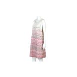Chanel Pink and White A-Line Dress