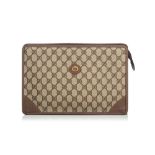 Gucci Brown GG Clutch Bag