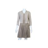 Alaïa Taupe Dress and Cardigan,