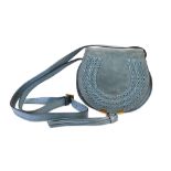 Chloé Cloudy Blue Suede Marcie Mini