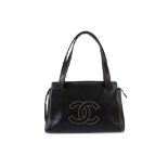 Chanel Black Caviar Stitch Shoulder Bag