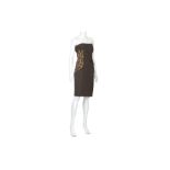 Alexander McQueen for Givenchy Couture Brown Strapless Dress
