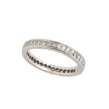 A diamond eternity ring