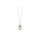 A 'Fireworks' cultured pearl and diamond pendant necklace, by Tiffany & Co.
