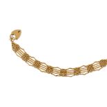 A gold bracelet