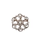 A diamond brooch, circa 1890