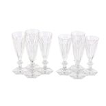 A set of eight Baccarat Harcourt 1841 champagne flutes