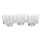 William Yeoward crystal - a set of seven Iona double old fashioned tumblers