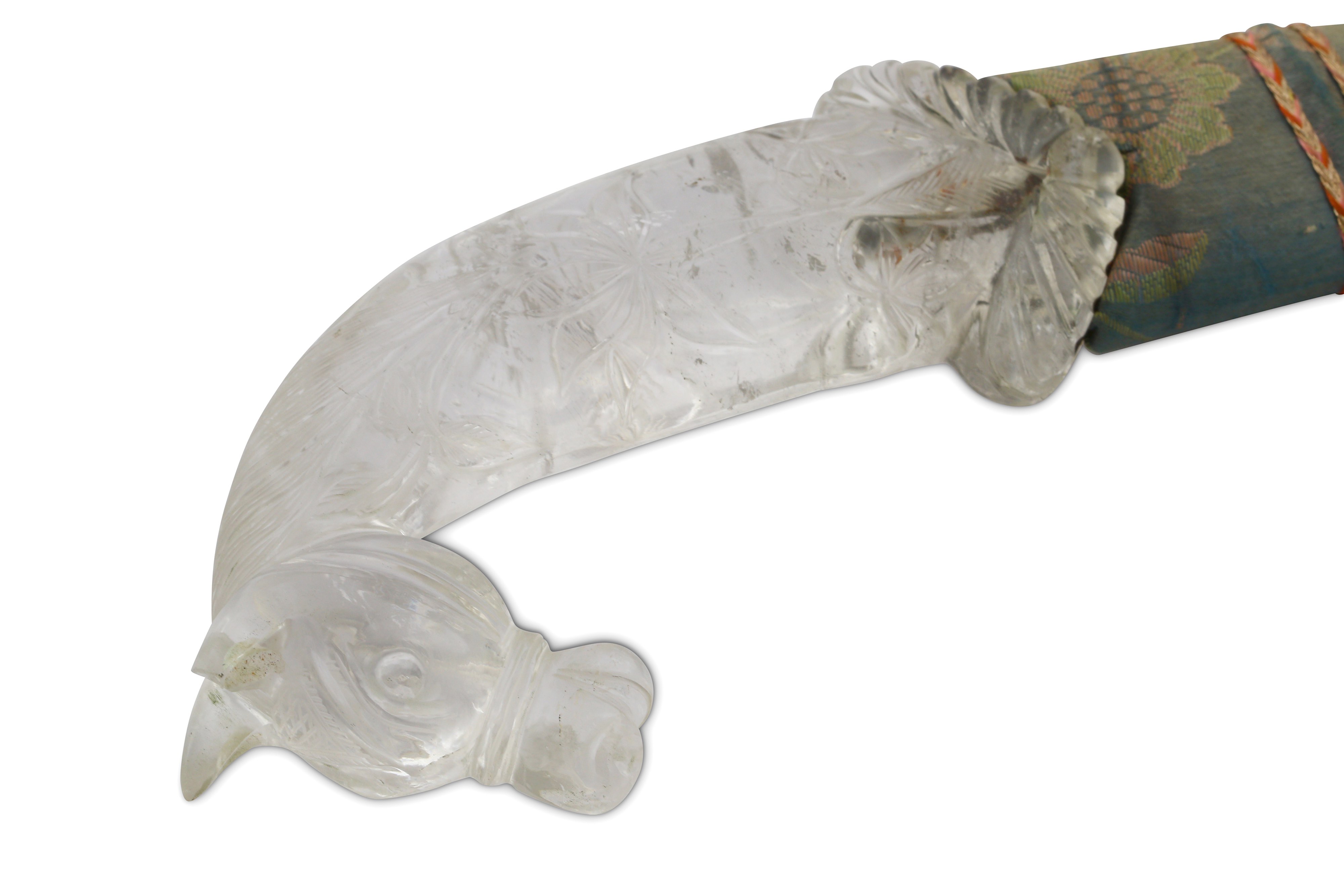 *A ROCK CRYSTAL HORSE-HILTED DAGGER - Image 4 of 11