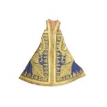 A PIRI PIRI GOLD-THREAD EMBROIDERED SLEEVELESS ROBE