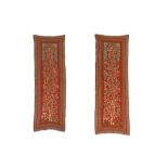 A PAIR OF PATEH HANGINGS