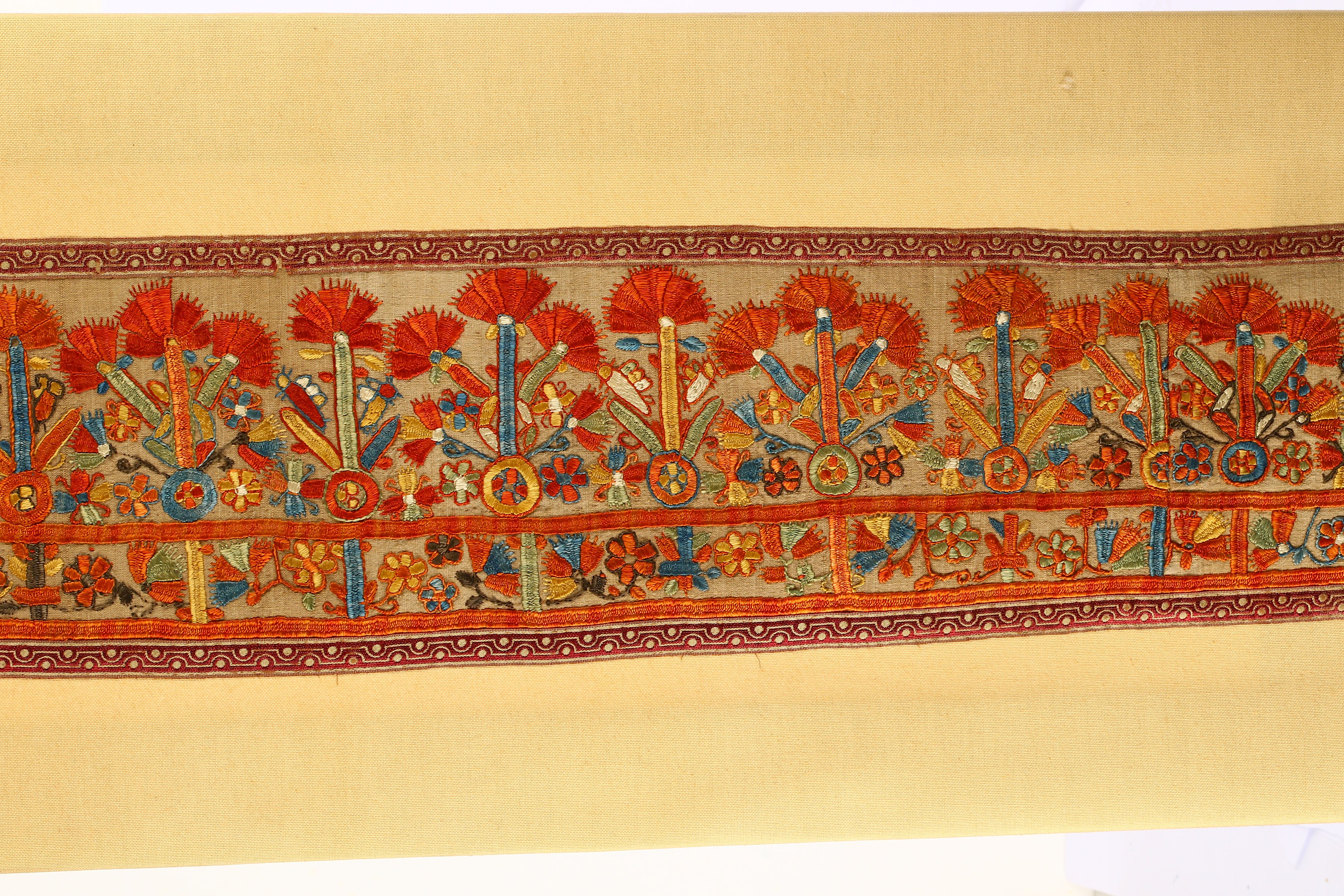 A LONG EMBROIDERED PANEL - Image 2 of 4