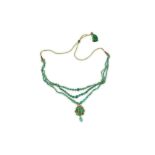 AN EMERALD NECKLACE