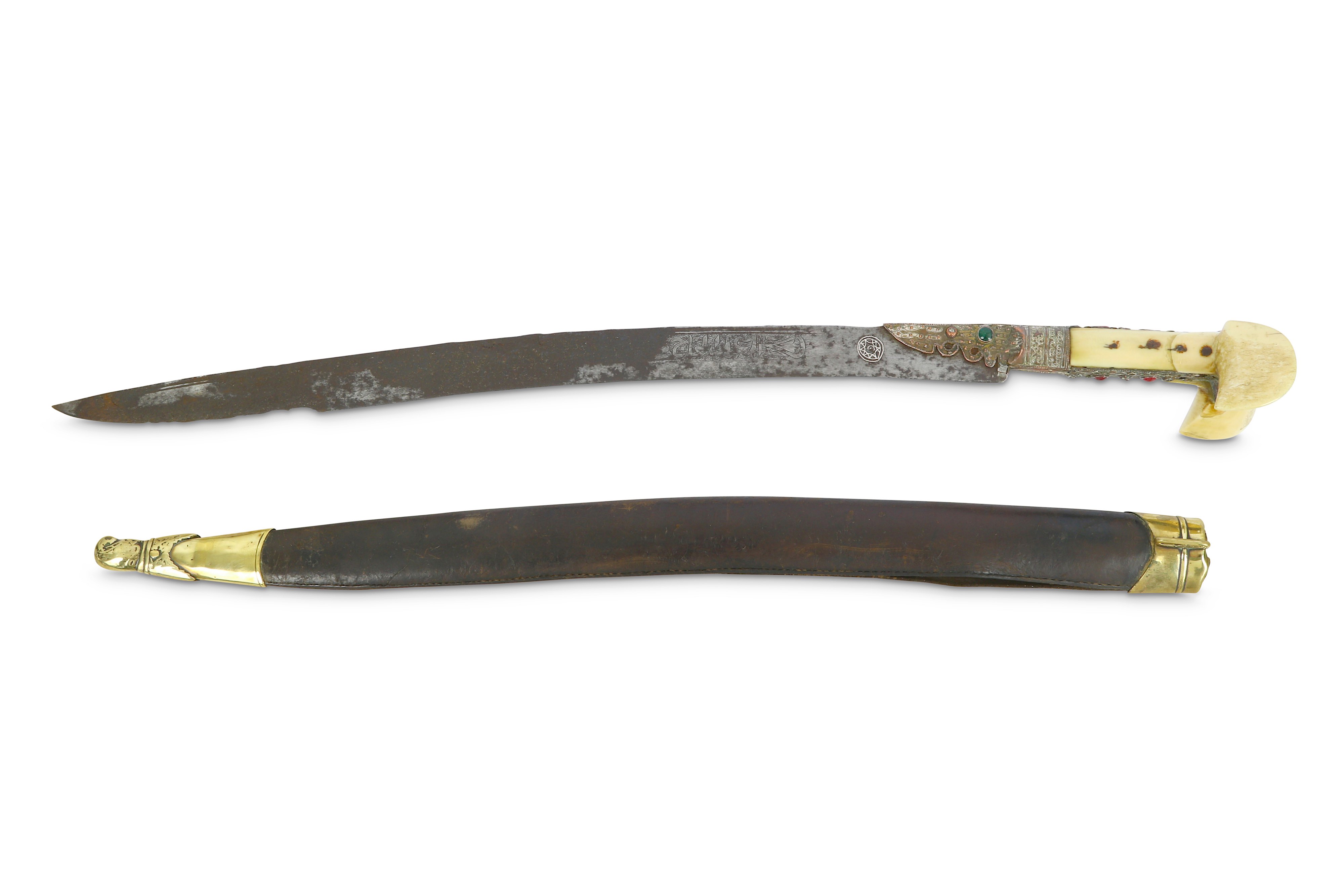 19TH CENTURY OTTOMAN YATAGHAN SWORD