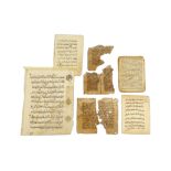 A SCHOLARLY MISCELLANEOUS COLLECTION OF THIRTY-TWO FRAGMENTED CALLIGRAPHIC FOLIOS