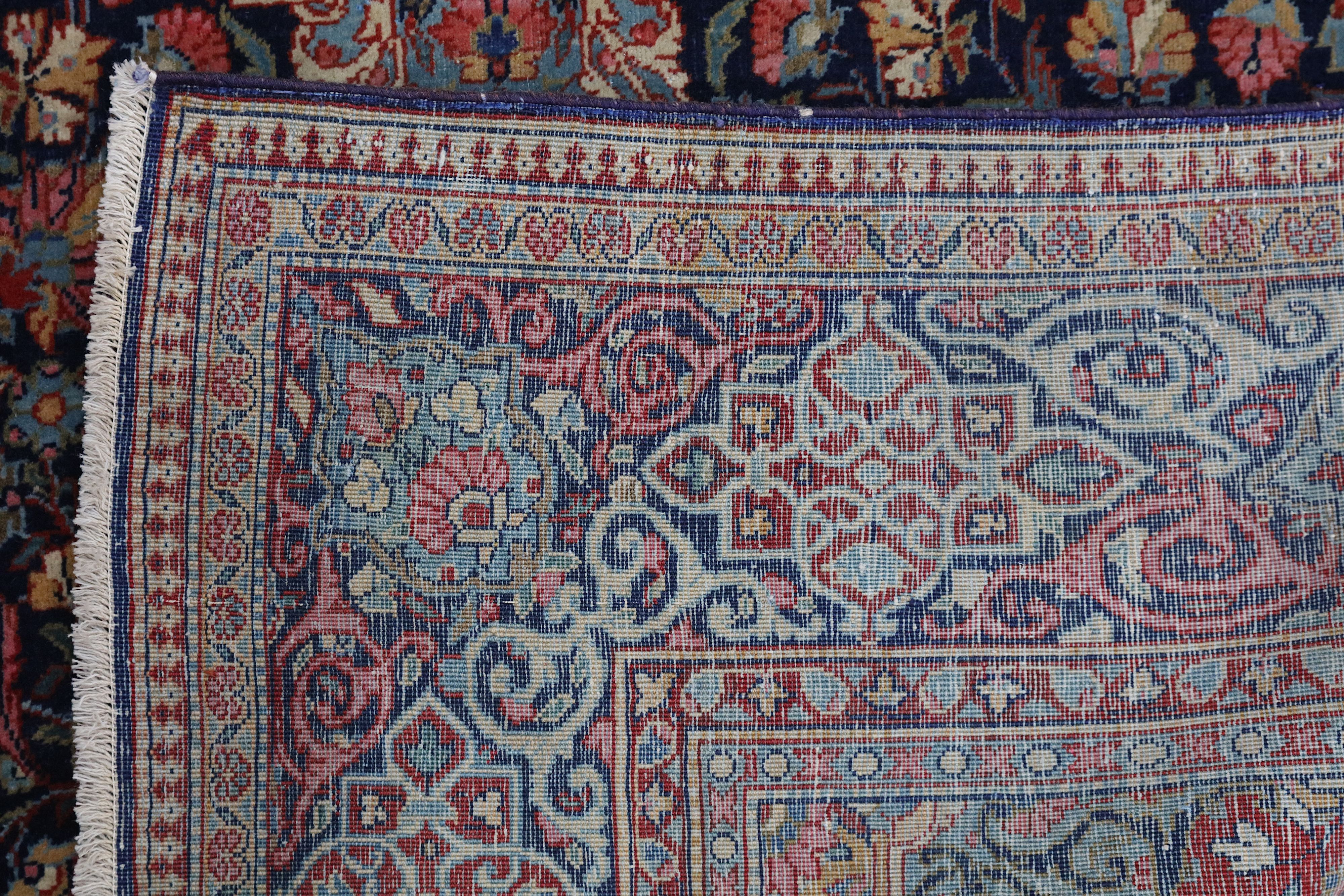 A FINE KASHAN DABIR RUG, CENTRAL PERSIA - Image 7 of 7