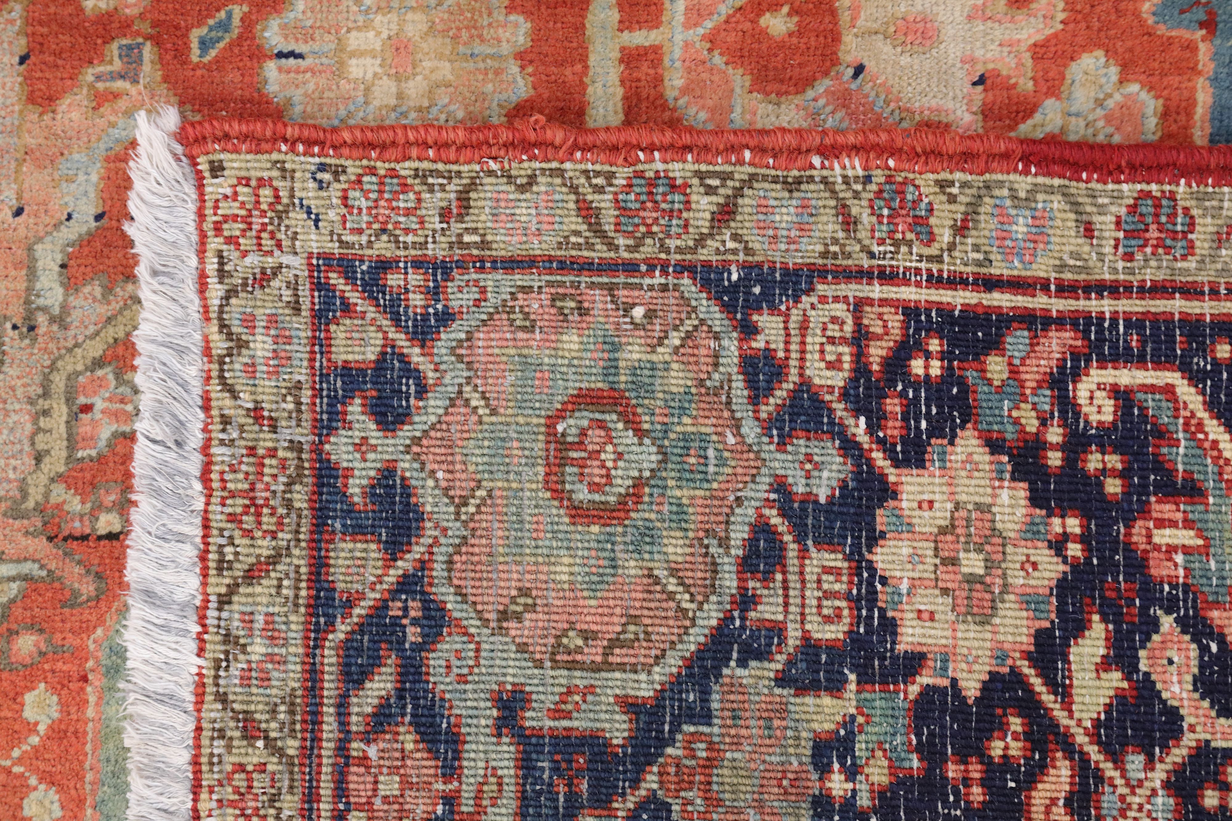 AN ANTIQUE HERIZ CARPET, NORTH-WEST PERSIA approx: 12ft.6in. x 10ft.(382cm. x 305cm.) Very good - Image 6 of 6