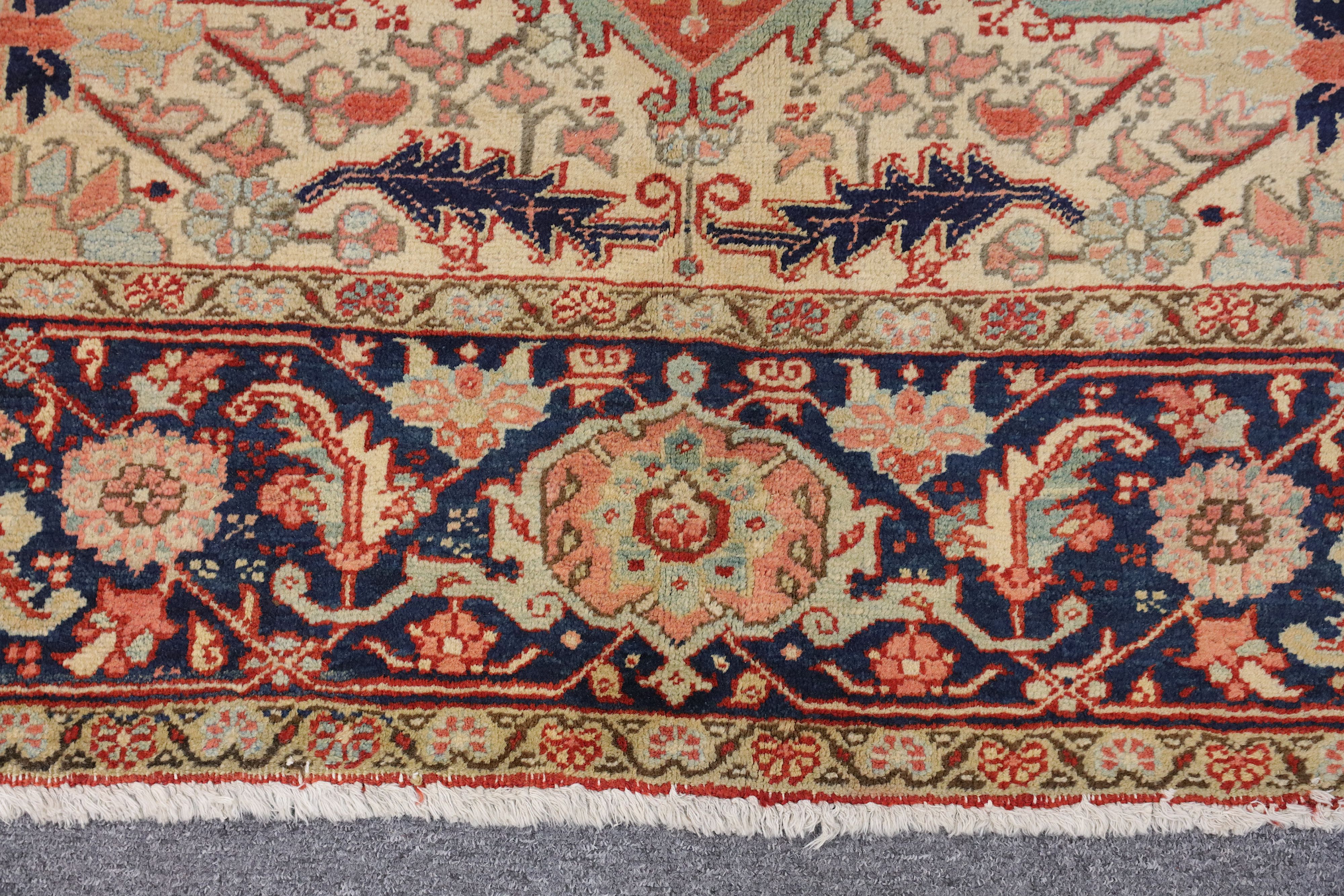 AN ANTIQUE HERIZ CARPET, NORTH-WEST PERSIA approx: 12ft.6in. x 10ft.(382cm. x 305cm.) Very good - Image 5 of 6