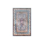 VERY FINE SIGNED SILK QIM RUG, CENTRAL PERSIA