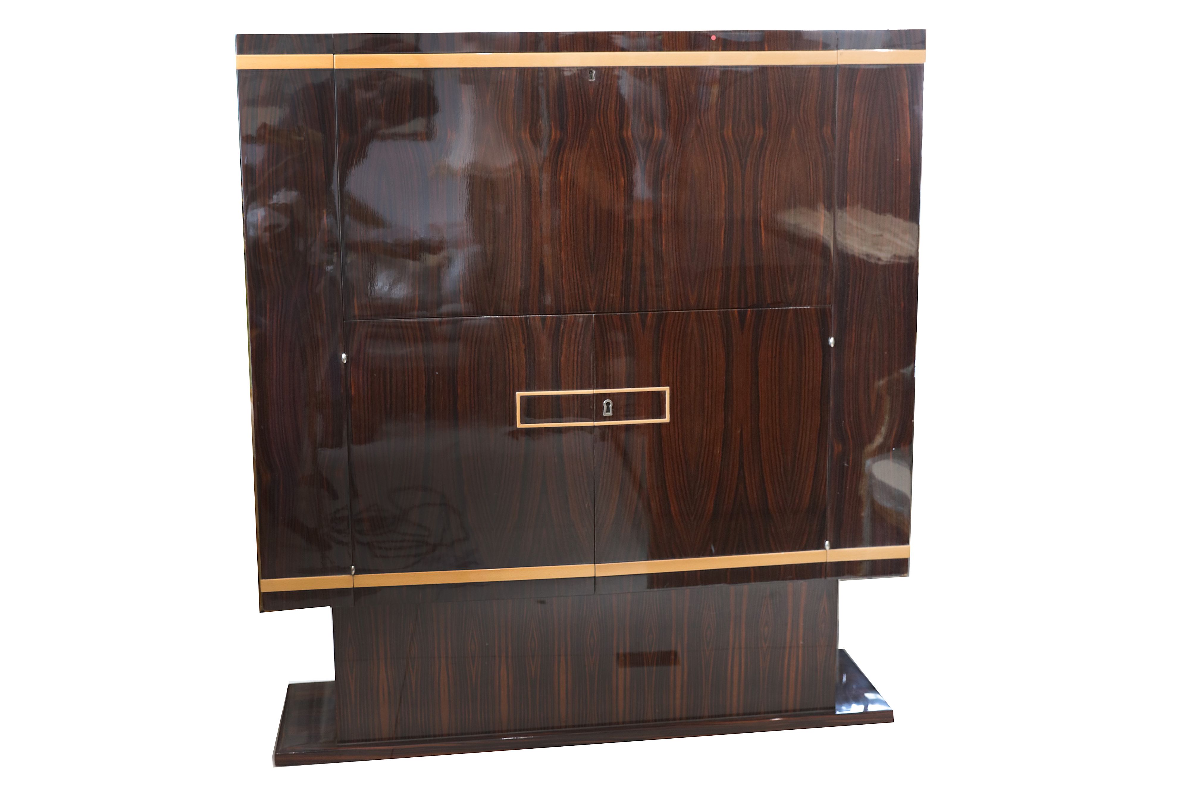 BELGIUM: An Art Deco Cocktail Cabinet, c.1930