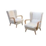 HOWARD KEITH- A pair of Wing Armchairs, 1950s