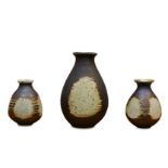 BARBARA CASS: Three Arden pottery Vases