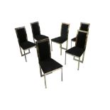 ATTRIBUTED TO ROMEO REGA: A set of six Dining Chairs, 1970s