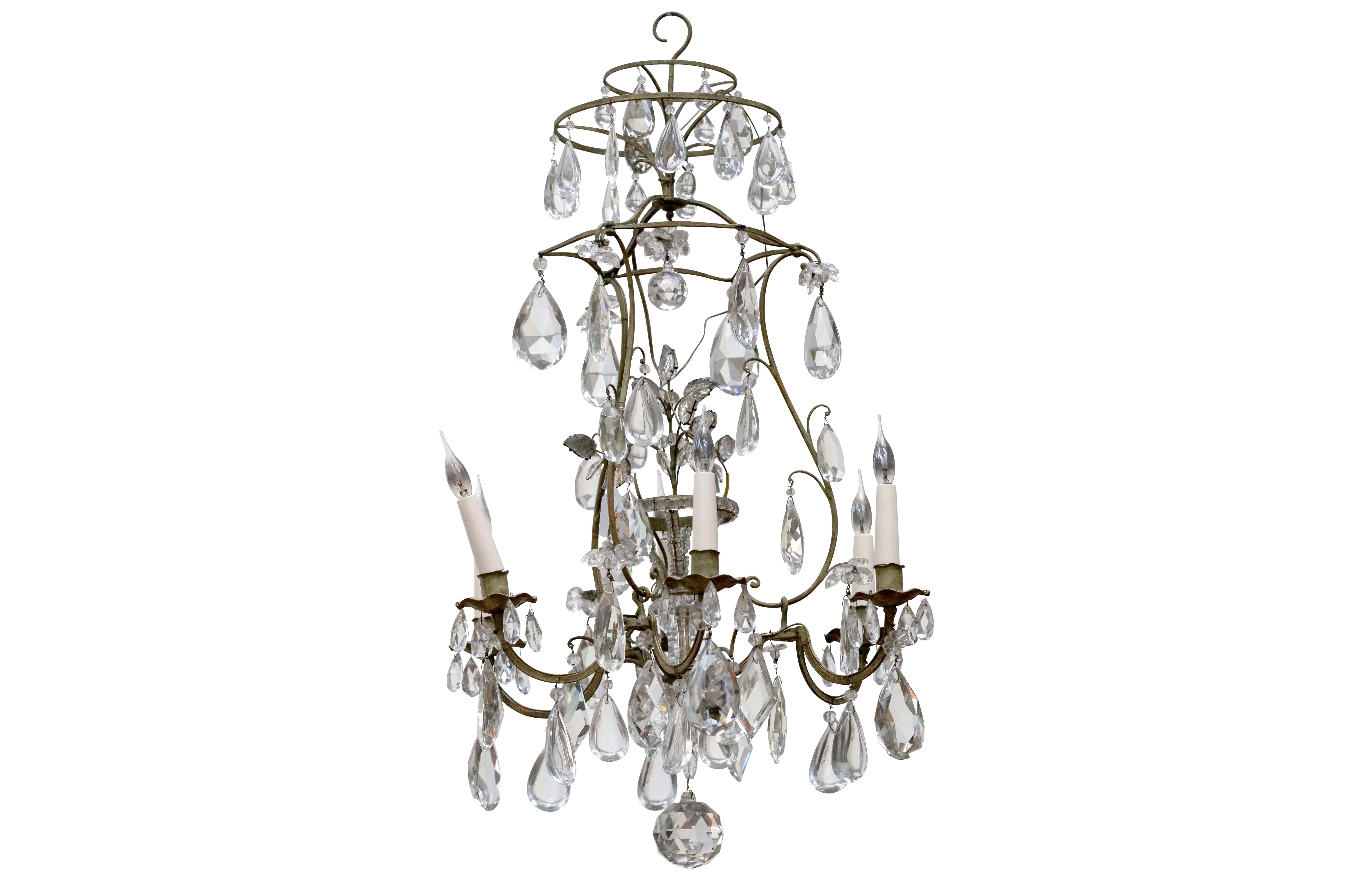 MAISON BAGUES: A Chandelier, probably 1940s