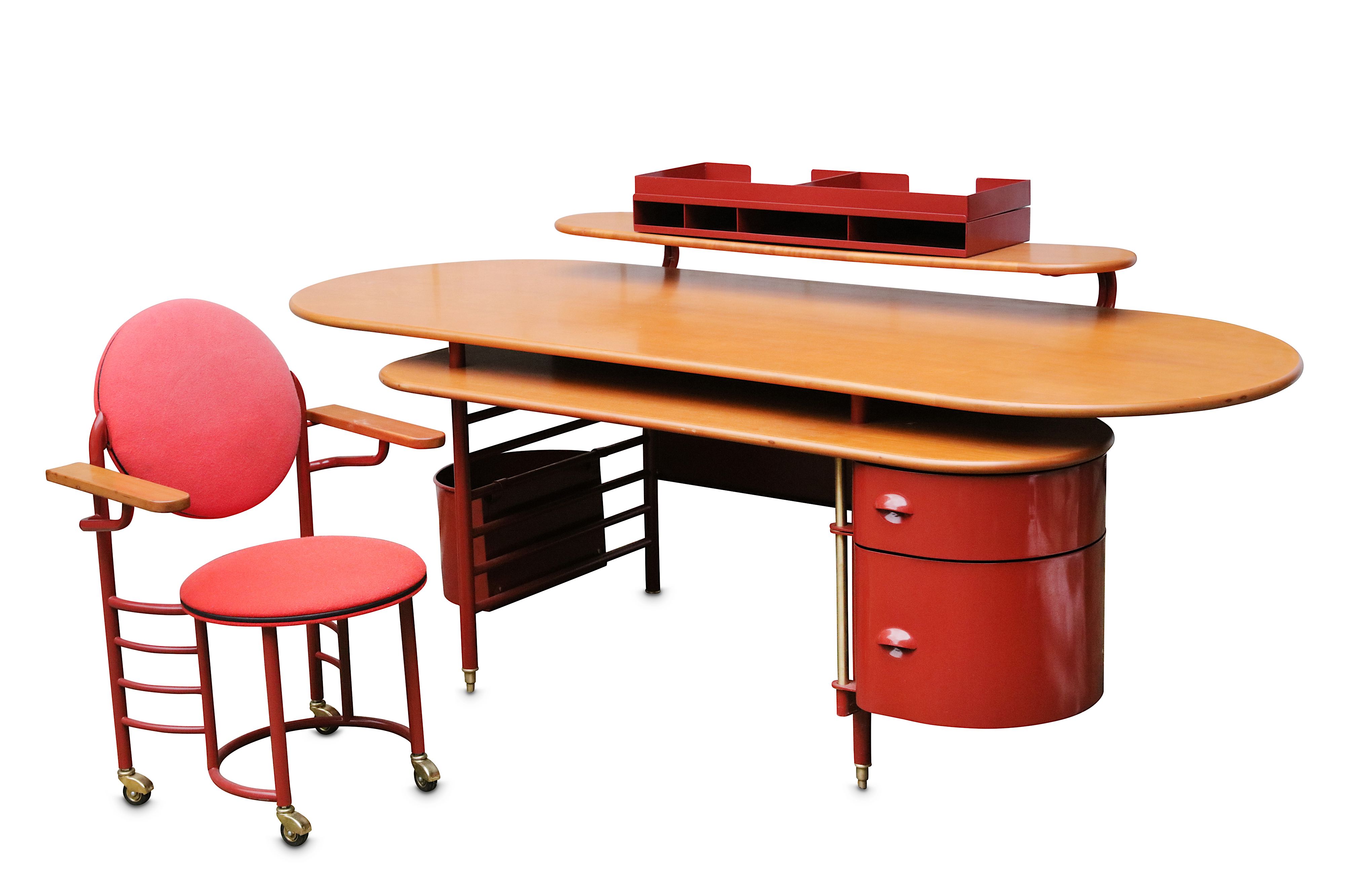 FRANK LLOYD WRIGHT 'Johnson Wax' Desk and Chair, designed 1936