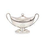 A George III sterling silver sauce tureen, London 1787 by John Wakelin & William Taylor (reg. 25 Sep