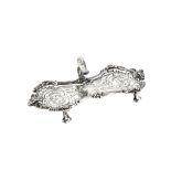 A George III sterling silver snuffers tray, London 1817 by Samuel Whitford II (reg. 10 June 1800)