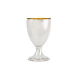 A George III sterling silver goblet, London 1809 by Elizabeth Morley (reg. 8 Aug 1794)