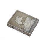 An Alexander I Russian 84 Zolotnik (875 standard) silver and niello snuffbox,