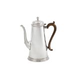 An Elizabeth II sterling silver coffee pot, London 1958 by Edward Barnard & Co