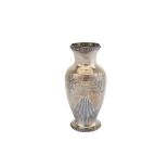 An early 20th century French 950 standard silver vase, Paris circa 1900 by Odiot