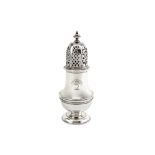 A George II sterling silver sugar caster, London 1733 by Thomas Burridge