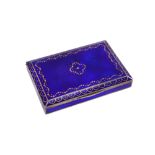 An early 20th century Austrian 900 standard silver and guilloche enamel cigarette case, Vienna circa