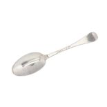 A George I sterling silver tablespoon, London 1720 by Thomas Sadler