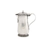 A very rare George II silver hot milk jug or crémier, London circa 1755 by John Wirgman (reg. 13th M