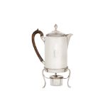 A George III sterling silver coffee biggin on burner stand, London 1801 by John Wakelin and Robert G