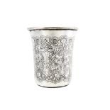 A Nicholas I Russian 84 zolotnik (875 standard) silver beaker, Moscow 1843 probably by Konstanin Afa