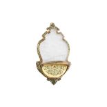 A late 19th century Austrian 750 standard silver gilt, enamel and rock crystal travelling hanging de