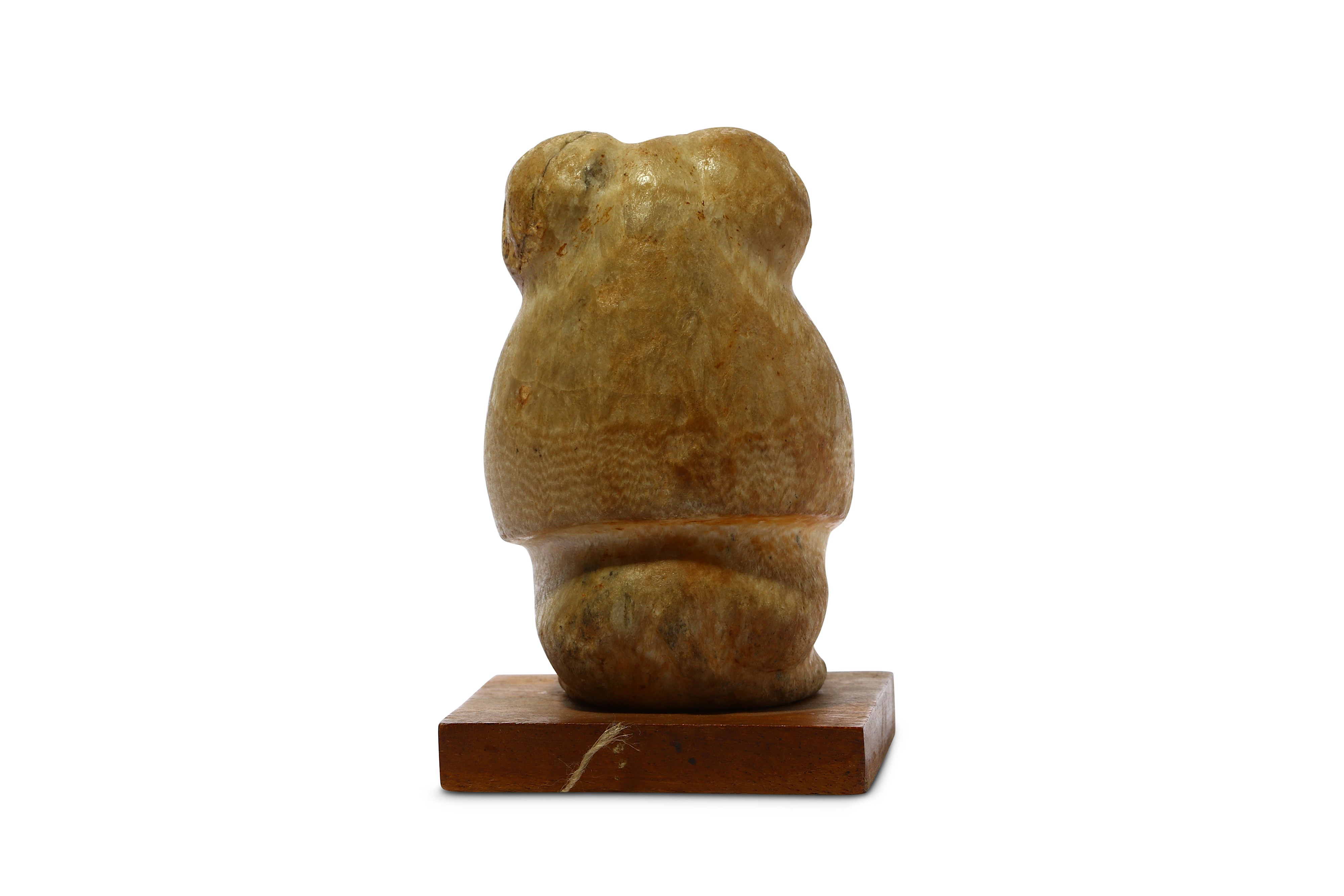 AN EGYPTIAN ALABASTER BABOON - Image 2 of 3