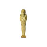 A GLAZED COMPOSITION SHABTI