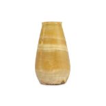 AN EGYPTIAN ALABASTER VASE