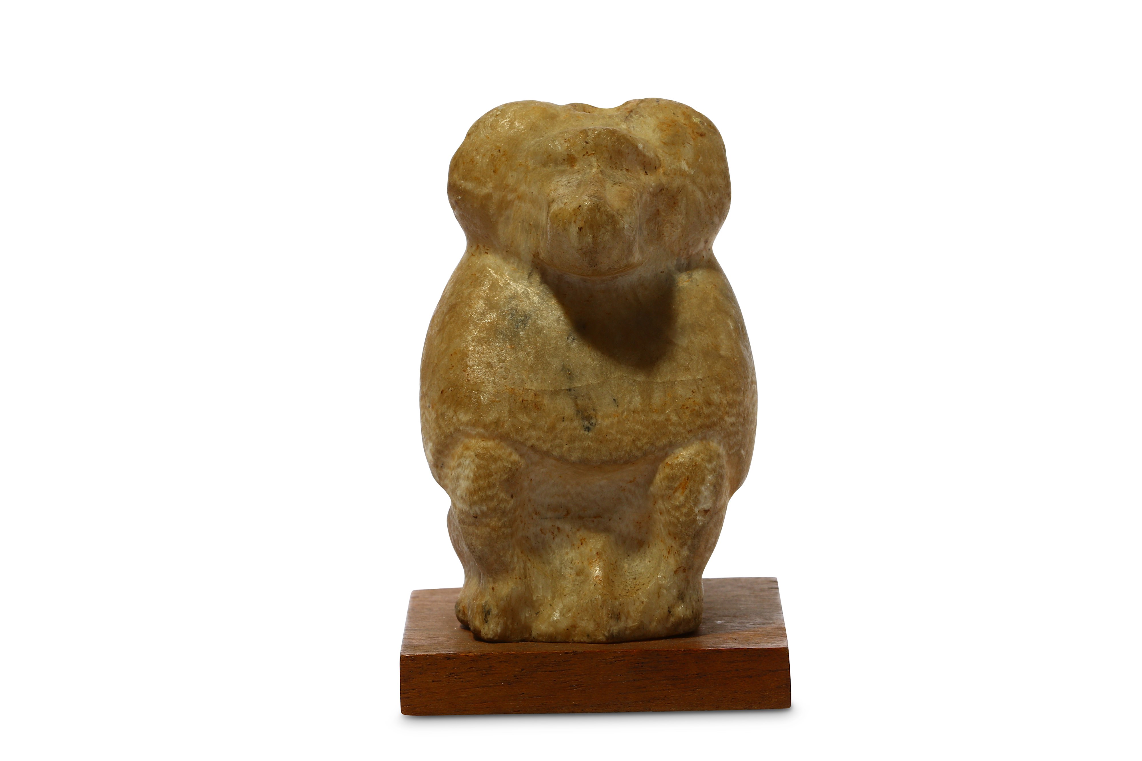 AN EGYPTIAN ALABASTER BABOON - Image 3 of 3