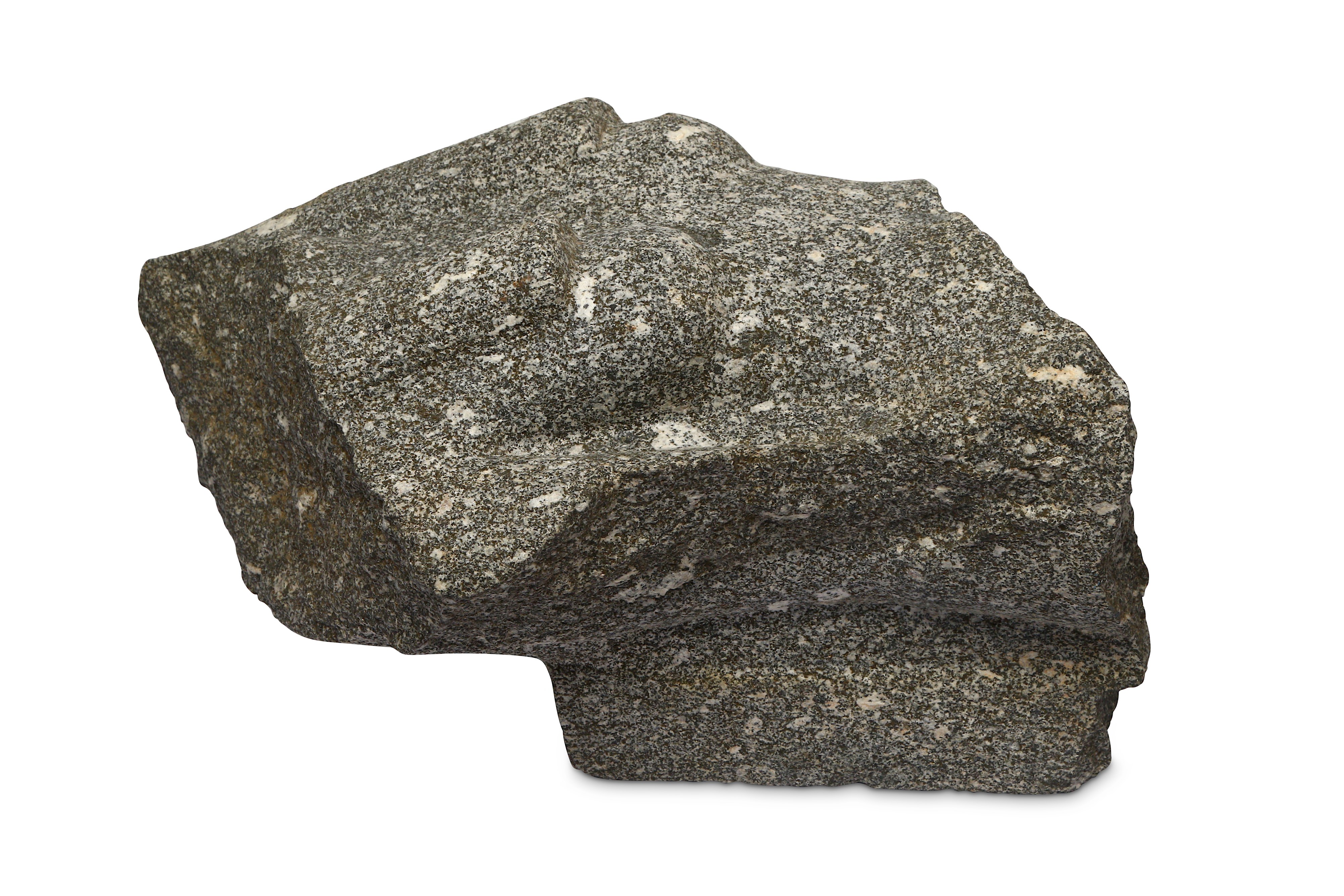 AN EGYPTIAN GRANODIORITE TORSO - Image 4 of 7