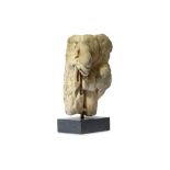 A ROMAN MARBLE TORSO FRAGMENT OF ACHILLES